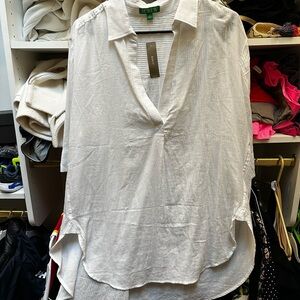 NWT J. Crew Women's Popover Shirt in Airy Gauze